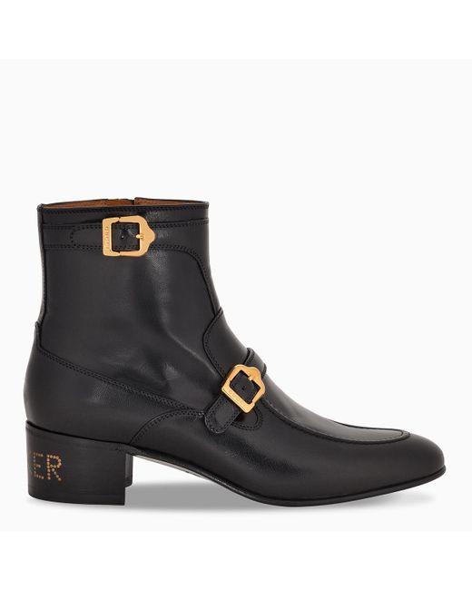 Gucci Black Sucker Leather Boots for men
