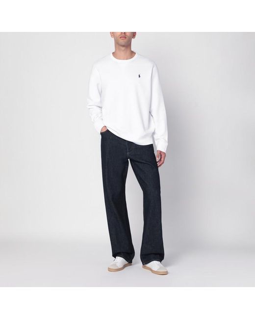Polo Ralph Lauren Weißes Sweatshirt Aus Baumwollmischung Mit Logo in White für Herren