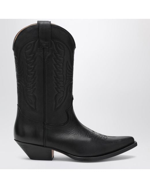 MM6 by Maison Martin Margiela Black Florence Cowboy Boots for men