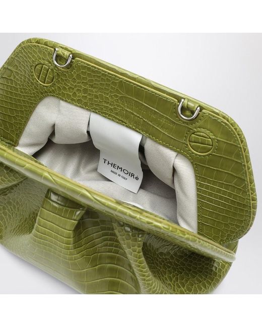 Clutch Tia Couleur Kiwi Effet Coco THEMOIRÈ en coloris Green