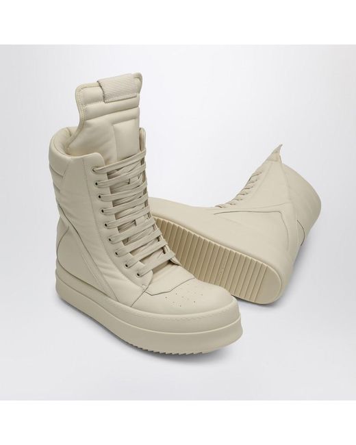 Sneaker mega geobasket color latte di Rick Owens in Natural da Uomo