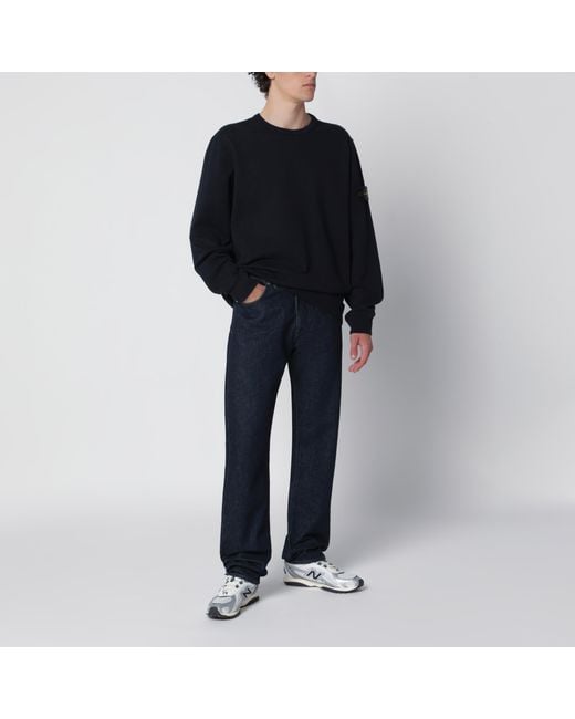 Stone Island Black Crewneck Sweatshirt for men