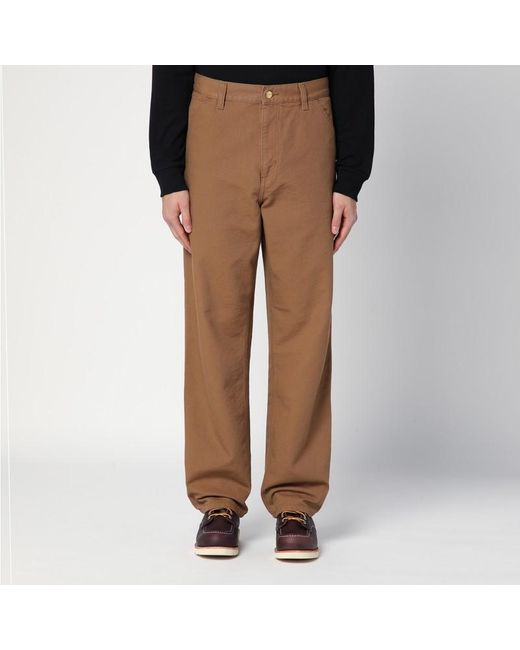 Carhartt Single Knee Pant Hamilton Aus Bio-Baumwoll-Canvas in Brown für Herren