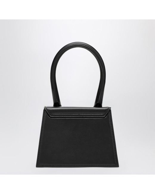Jacquemus Black Schwarze Tasche Le Chiquito Moyen Aus Leder