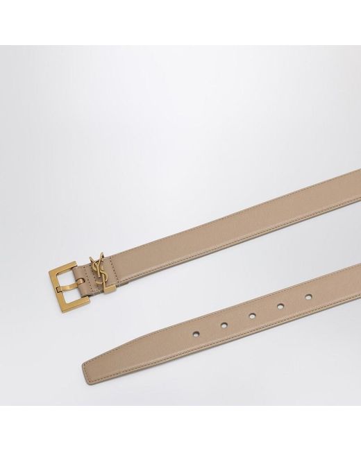Saint Laurent Black Cassandre Belt