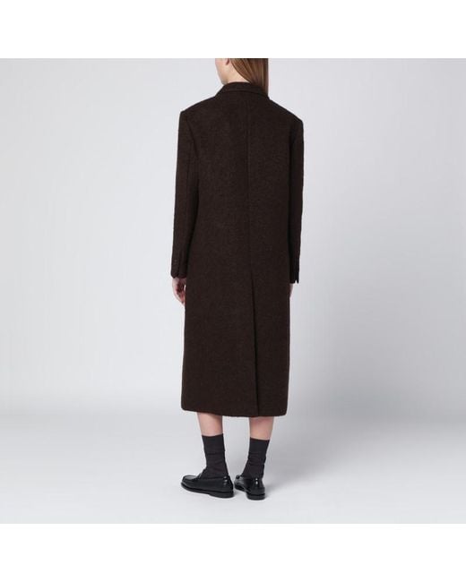 Cappotto monopetto in misto lana di DUNST in Black
