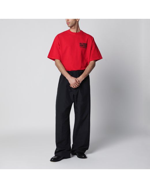 Willy Chavarria Black Cotton Trousers for men