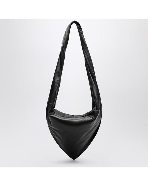 Lemaire Scarf Bag Aus Schwarzem/Braunem Leder in Black für Herren