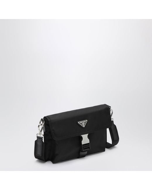 Prada Black Re-Nylon Phone Case for men