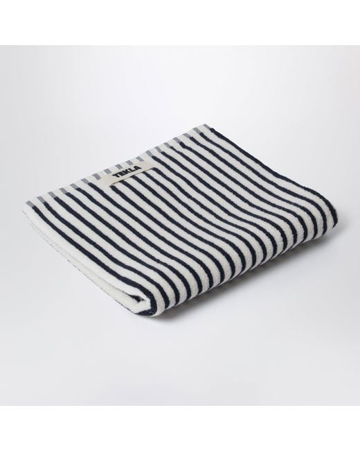 Tekla Black Striped Towel 50X90 for men