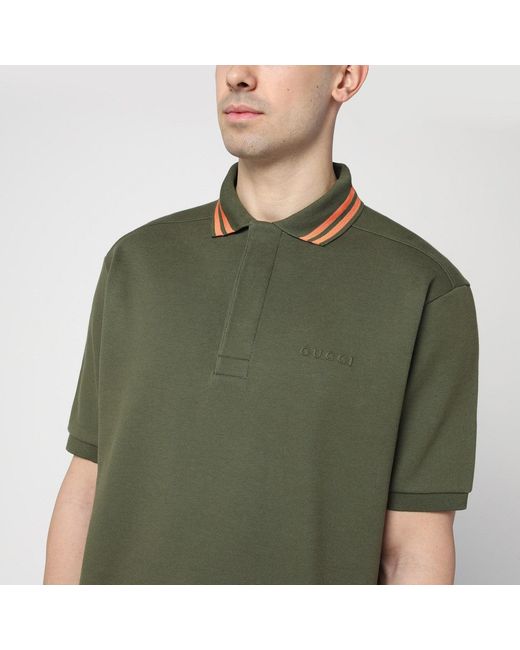 Gucci Green Moss Polo for men