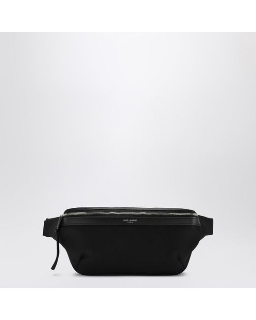 Saint Laurent Black Canvas Crossbody Bag for men