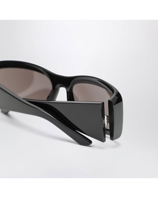 Gucci Gray Rectangular Acetate Sunglasses