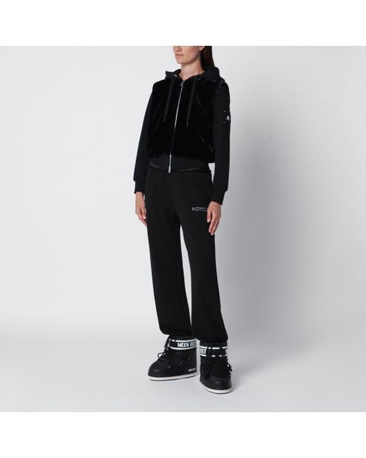 Moose Knuckles Black Rosylyn Bunny Cotton Hoodie