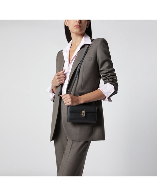 SAVETTE Black Symmetry Mini Crossbody Bag