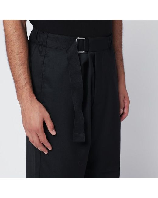 Pantaloni regs neri in misto lana di OAMC in Black da Uomo