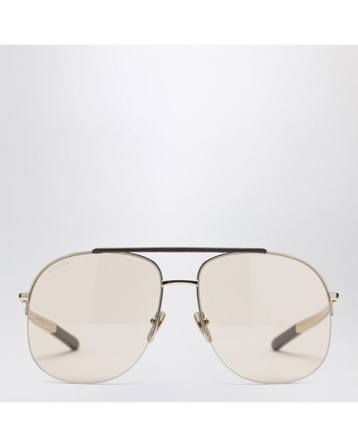 Gucci Metallic Navigator Sunglasses
