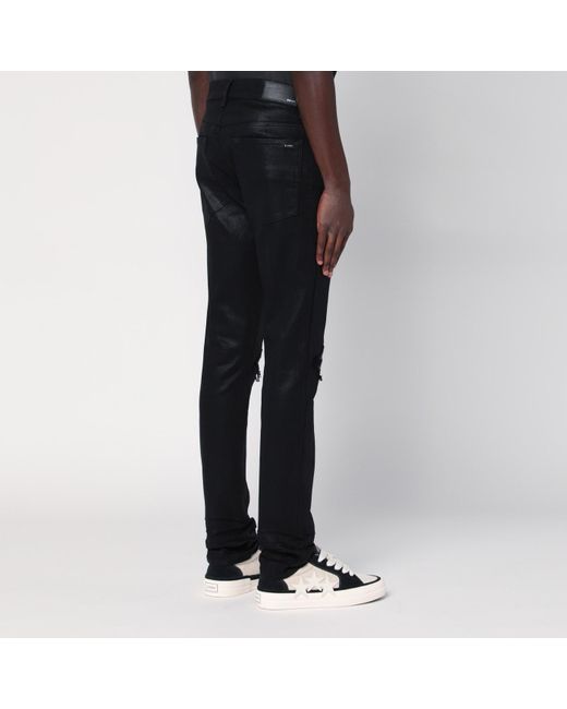 Amiri Black Wax Mx1 Skinny Jeans for men