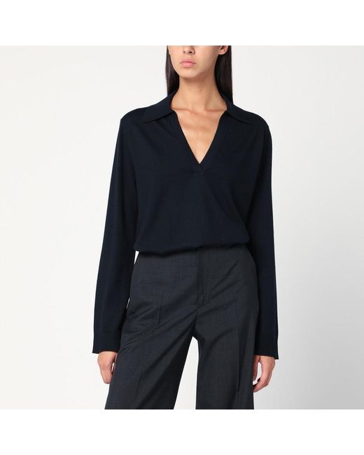 Maglia navy in lana di Gucci in Blue
