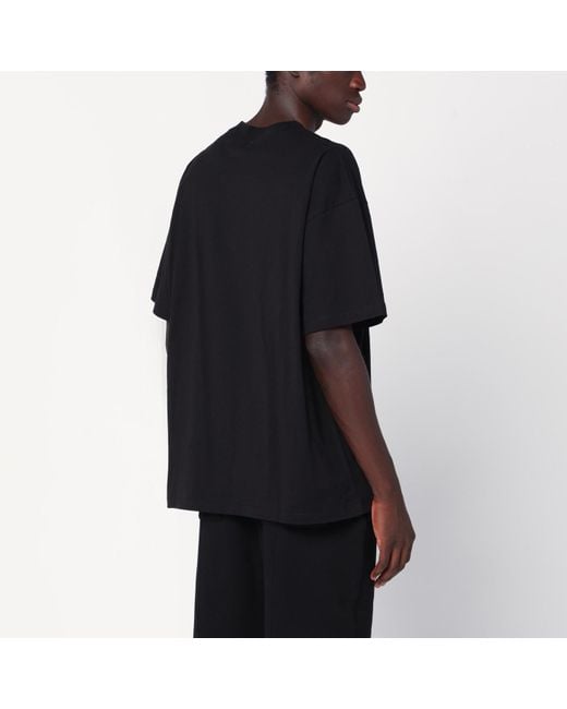 Represent Black Crew Neck T-Shirt for men
