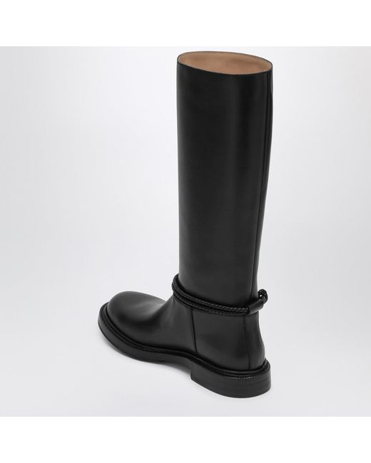 Bottega Veneta Black James Boots In Leather