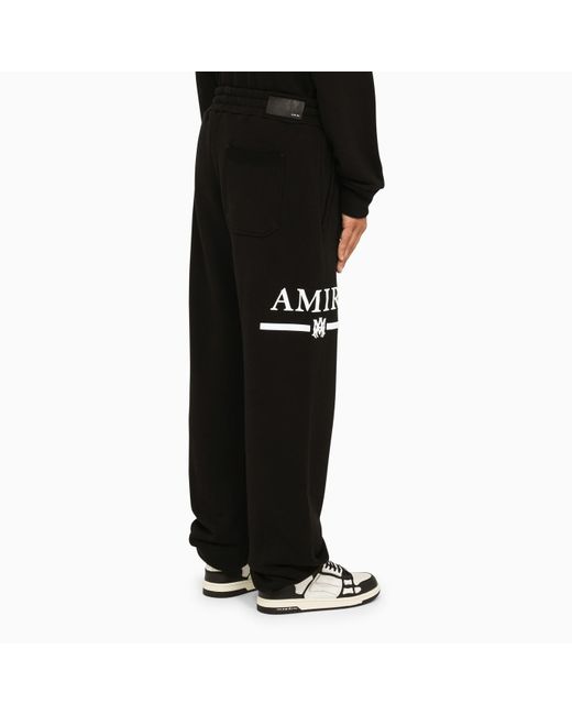 Amiri Black Cotton Jogging Trousers for men