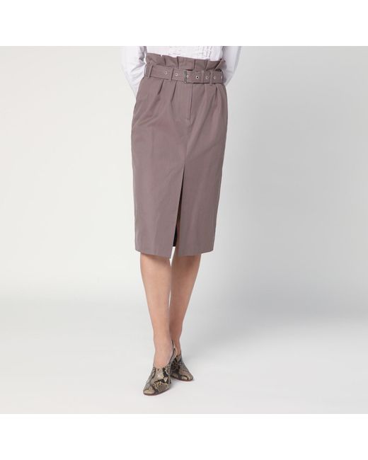 Dries Van Noten Brown Taupe Skirt