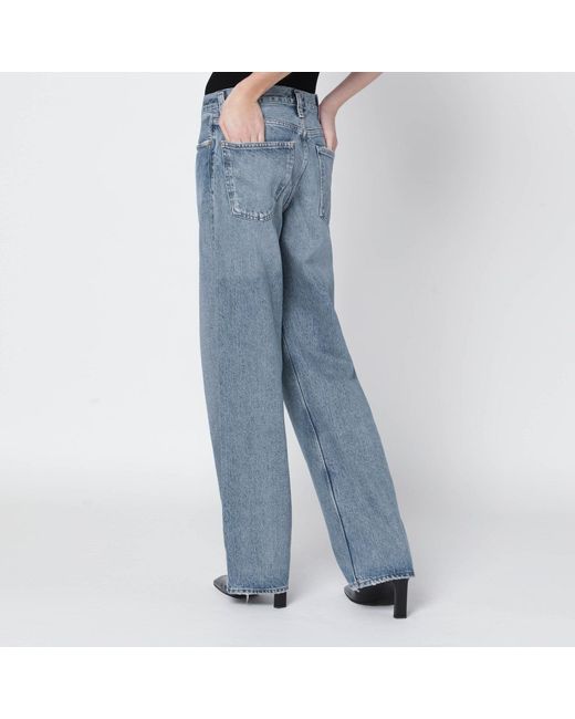 Agolde Blue Arc Criss Cross Jeans