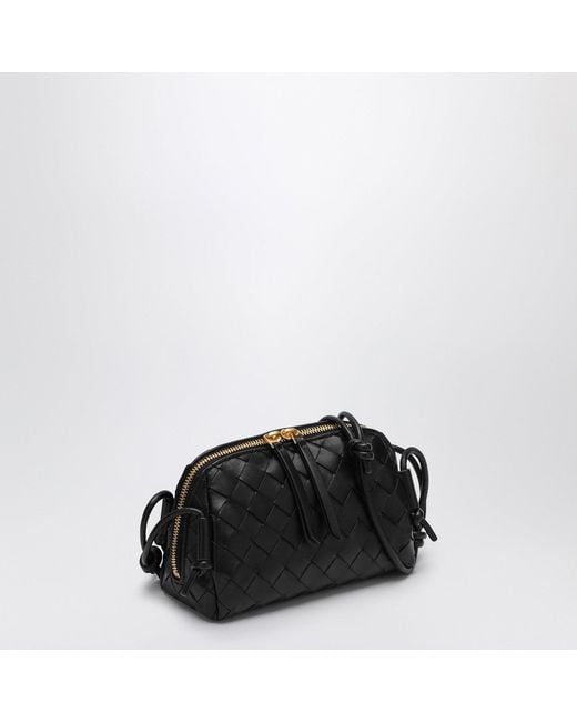 Bottega Veneta Black Plaited Concert Clutch Bag