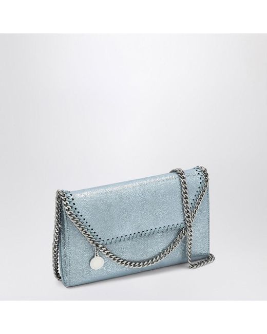 Borsa portafoglio a tracolla falabella zaffiro di Stella McCartney in Blue