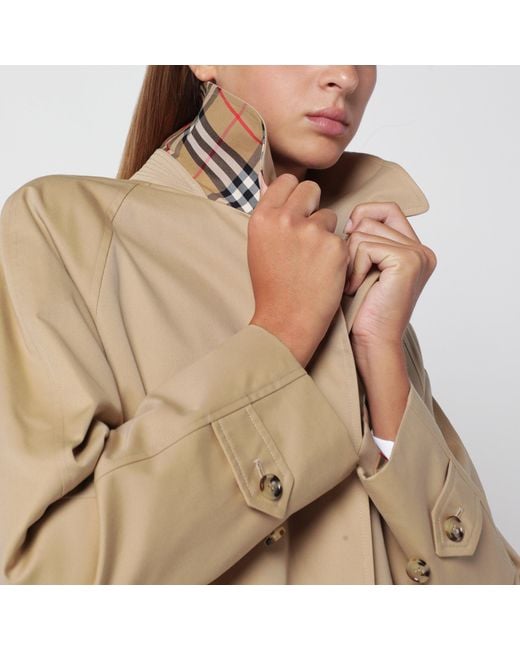 Burberry Natural Classic Honey Cotton Trench Coat