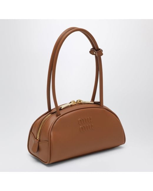 Miu Miu Brown Beau Leather Bag