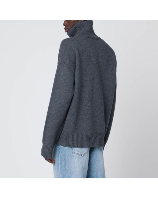 AMI Gray Turtleneck Sweater Ami De Coeur for men