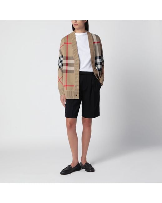 Burberry Natural Check Cardigan