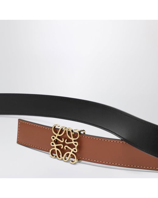 Loewe Black Reversible Anagram Belt