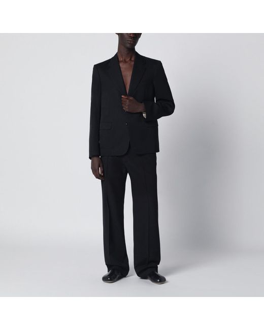 Maison Margiela Black Wool Single-Breasted Jacket for men