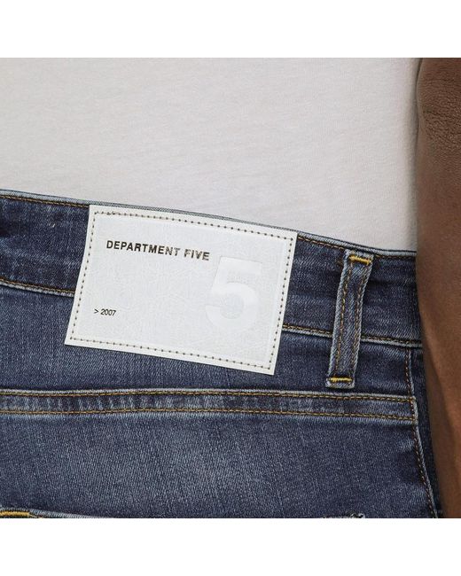 Jeans slim skeith di Department 5 in Blue da Uomo