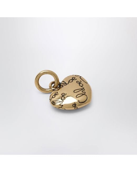 Chloé Metallic Alphabet Heart Logo Charm
