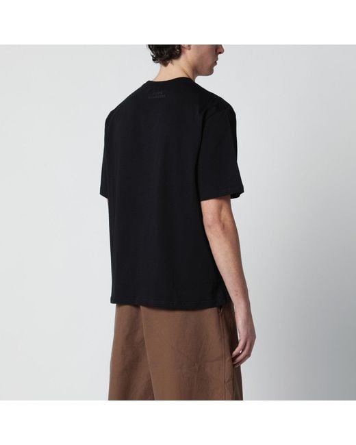 Studio Nicholson Black Bric T-Shirt Regular Fit for men