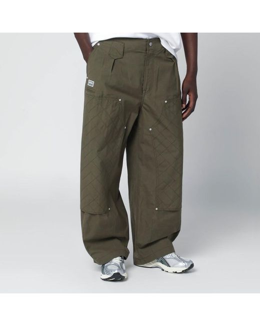 Pantalon Kaki En Coton KENZO pour homme en coloris Green