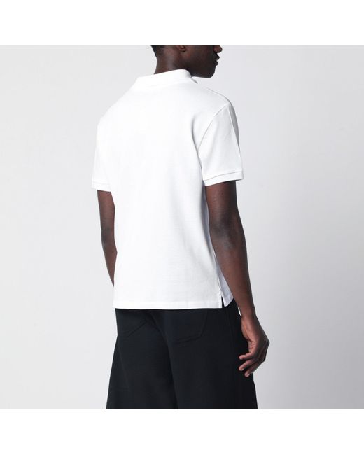 AMI White Ami De Coeur Polo Shirt for men