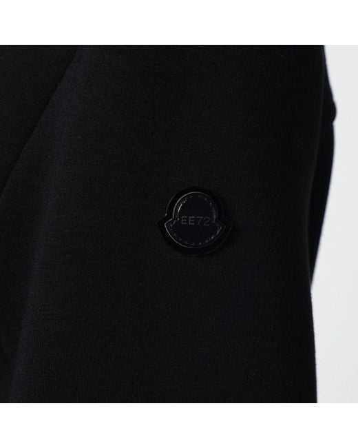 Moncler x Edward Enninful Black Sweatshirt With Asymmetric Hem