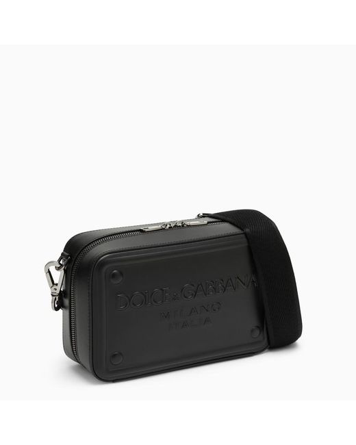Borsa a tracolla nera in pelle di vitello di Dolce & Gabbana in Black da Uomo