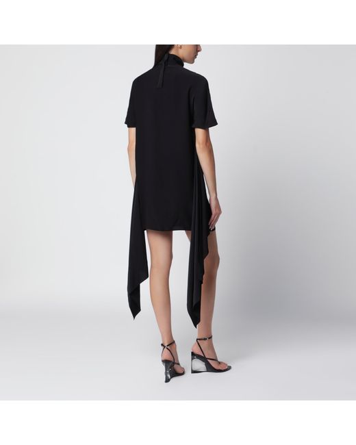 Alaïa Black Mock-Neck Mini Dress
