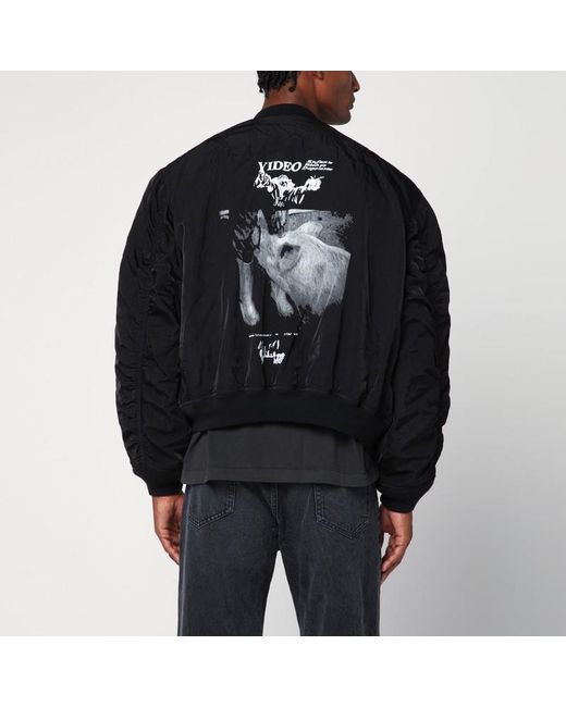 Enfants Riches Deprimes Black Enfants Video Bomber Jacket With Zip for men