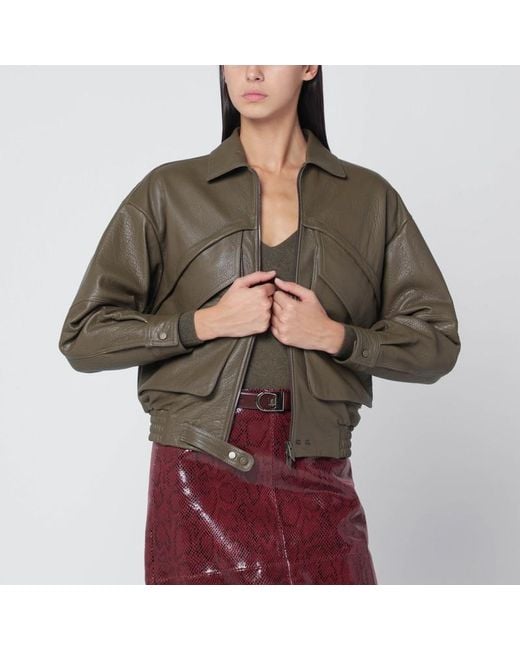 Salvatore Santoro Brown Leather Bomber