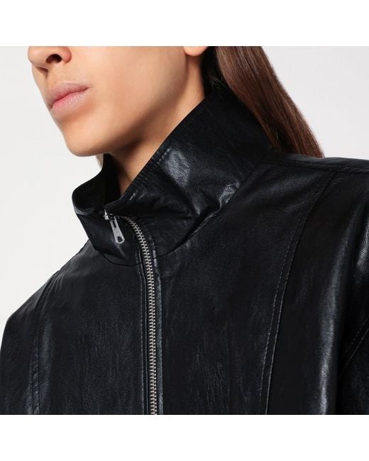 Giacca con zip nera in eco pelle di DUNST in Black