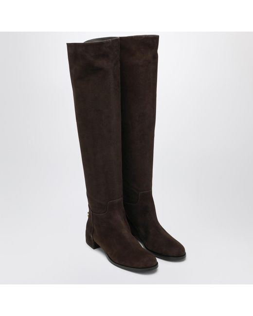 Dolce & Gabbana Black High Suede Boot