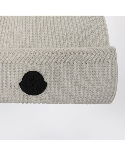 Moncler Gray Beanie for men