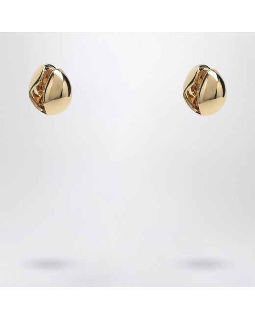 Coperni White C Logo Earrings